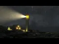 🎧 Thunderstorm At Sea Sounds and Lighthouse - Stormy Sea Ambience, Wave Sounds 10 hours