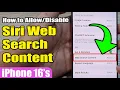 Download Lagu 📚 How to Allow/Disable Siri Web Search Content on iPhone 16/16 Pro Max 📱 iOS 18