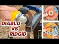 Cutting Steel - Diablo Cut-Off Disc vs Ridgid Metal Diamond Blade