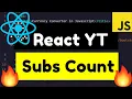 React js Youtube Data API V3 Live Subscriber Count App Full Tutorial 2020