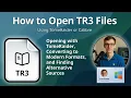 How to Open TR3 Files TomeRaider eBook