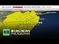 Tornado watch in effect for Philadelphia area through 7 p m tracking severe weather