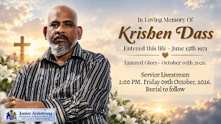 Krishen Dass Funeral Livestream