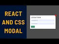 React and CSS only Modal