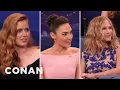 Amy Adams Girl Crush On Holly Hunter Gal Gadot CONAN on TBS