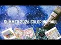 Summer Coloring Haul Books Supplies