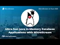 Create In-Memory Database Apps with Java MicroStream JUG Munchen German