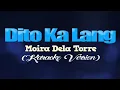 DITO KA LANG - Moira Dela Torre "from FLOWER OF EVIL" (KARAOKE VERSION)