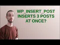 Wordpress wp - insert