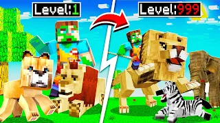 LIFE OF PET ANIMALS In MINECRAFT Safari 