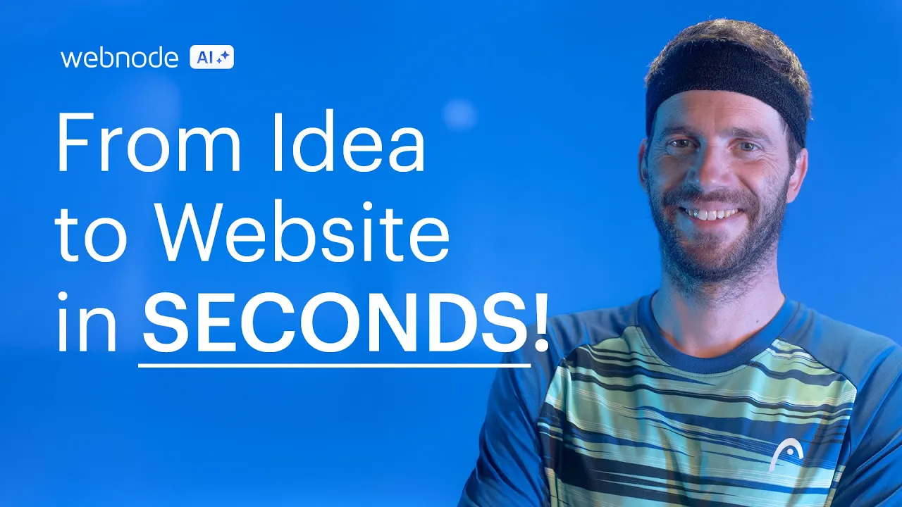 Webnode - English — Webnode AI — AI Website Builder (YouTube video ad)