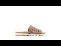 Yellow Box Praise Lasercut Embellished Slide Sandal