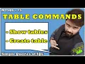create table command show tables Practical example Mysql tutorials in hindi -
