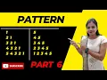 Pattern in java Triangle pattern Number Pattern Pattern by using nested loop Pattern Part 6