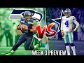Seattle Seahawks vs Dallas Cowboys - Week 3 and Predictions