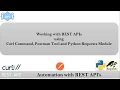 Working with REST API s Using Curl Postman and Python Requests Module Course Overview -1
