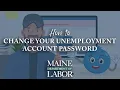 How to Change your Unemployment Account Password