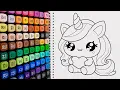 Magical Unicorn Coloring Challenge Relaxing Art Creative Coloring