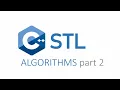 c stl algorithms part 2 mismatch set operations marge swap binary - search