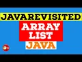 ArrayList in Java Example Tutorial Code Below