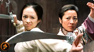 jen vs shu lien sword fight crouching tiger hidden dragon michelle yeoh ziyi zhang