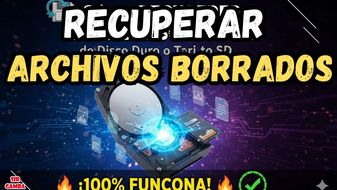 💾 Cómo RECUPERAR ARCHIVOS BORRADOS de Disco Duro o Tarjeta SD 🔥 ¡100% FUNCIONA!