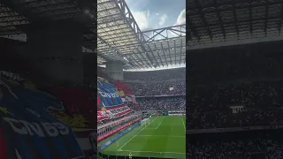 Inter Milan And AC Milan S TIFO S In The Milan Derby 