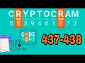 CRYPTOGRAM Word Logic Puzzles level 437 438