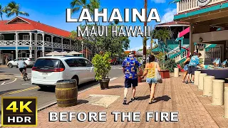4K R Lahaina Maui Walking Tour February 2023