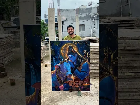 WhatsApp ✅9516669295 to buy this painting or order yours #harharmahadev #lavinagar #shiva #painting