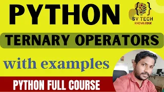 Ternary Operator In Python OPERATORS IN PYTHON