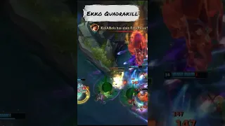 Ekko Quadrakill - League Of Legends #shorts