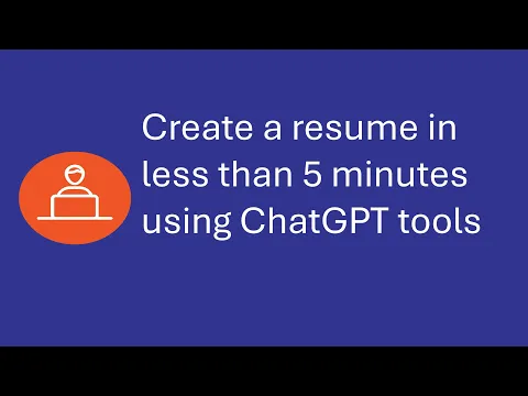 Download MP3 Create professional resume within 3 minutes using AI tool without prior knowledge