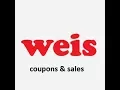 WEIS coupons and sales - 2018
