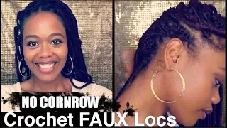NO CORNROW Individual Crochet FAUX LOCS HOW TO