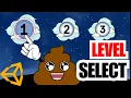 How to Level Select Menu in unity Unity Tutorial