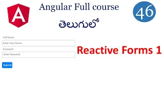 Reactive forms in angular Angular forms in Telugu Angular Reactive Forms Angular tutorials