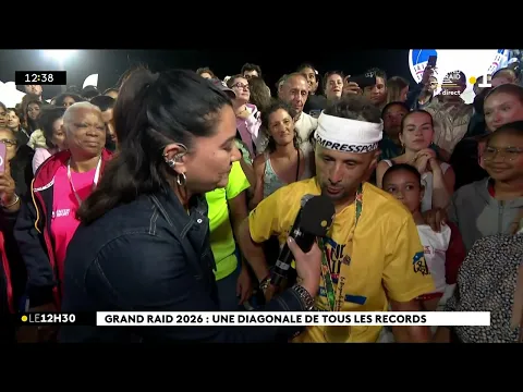 Grand Raid 2026 : revivez l’arrivée des premiers de la Diagonale des Fous au stade de La Redoute - YouTube thumbnail