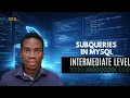 SUBQUERIES in MySQL Intermediate Level MySQL