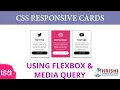 CSS Responsive Card Hover Effects with Flexbox HTML CSS3 Tutorials 2021