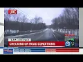 Checking on road conditions in Connecticut