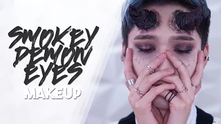 smokey demon eyes makeup edward avila