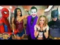 SUPERHERO BIG BROTHER TV parody - Batman Joker Spider-Man
