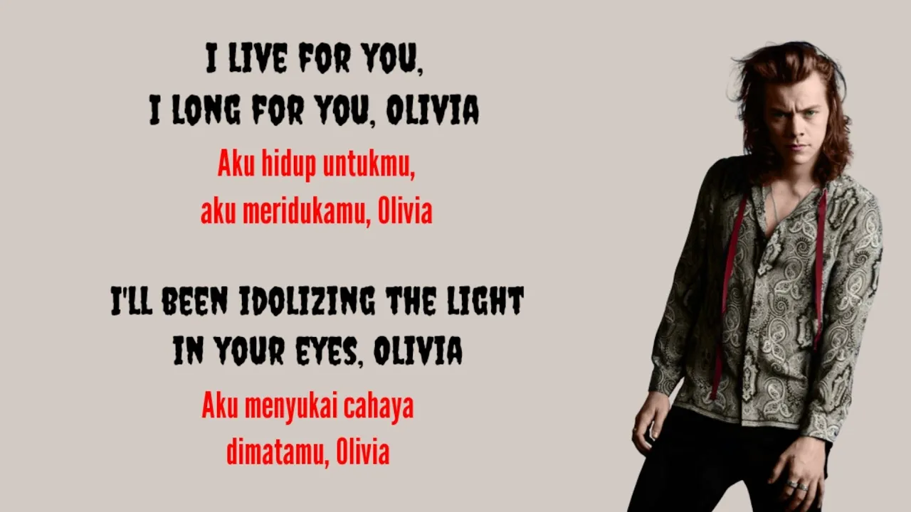 Olivia - One Direction ( Lirik dan Terjemahan ) Olivia - One Direction ( Lirik dan Terjemahan )