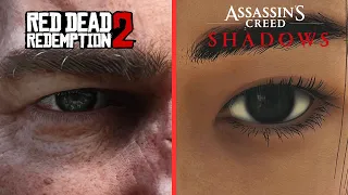 red dead redemption 2 vs assassins creed shadows direct comparison 4k 