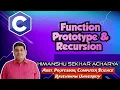 Function Prototype and Recursion Programming in C Computer Science and Solutions