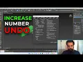 3dsMax undo or redo number