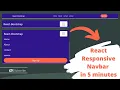 how to create react-bootstrap responsive navbar react navbar beginner react router v6