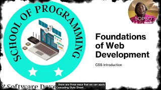 Week 1 - Lesson 1 Introduction to Cascading Style Sheet