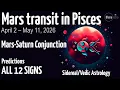 Mars Transit in Pisces 2026 Predictions for All 12 Signs Vedic Astrology